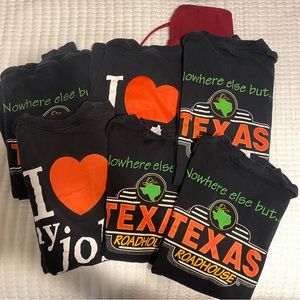 6 Texas Roadhouse T-shirts + Apron